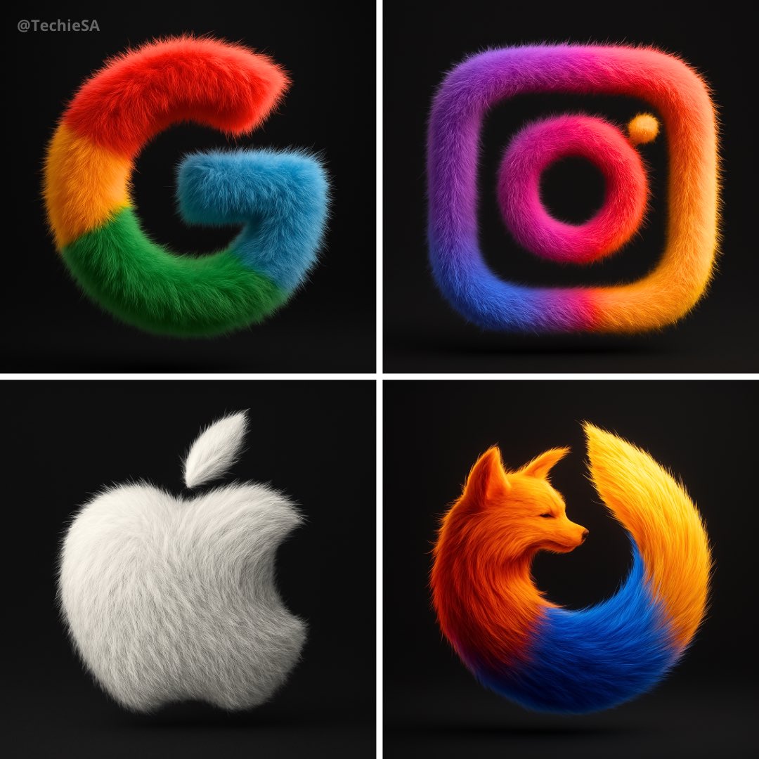 3D蓬松毛绒标志