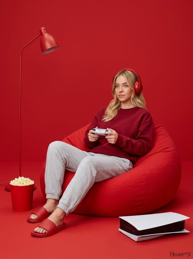 8K极简单色红房中的沉浸式电竞男神