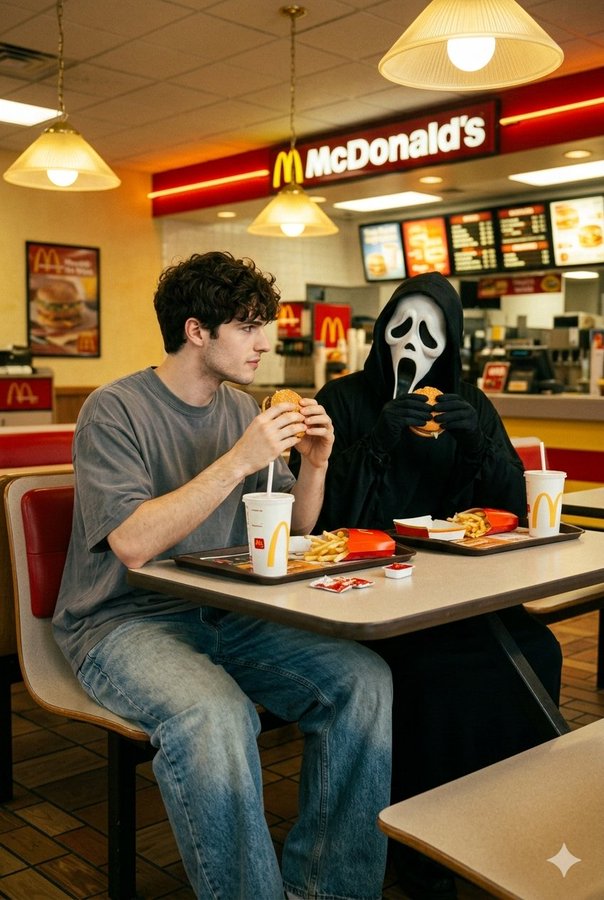 90年代复古鬼脸麦当劳汉堡时光