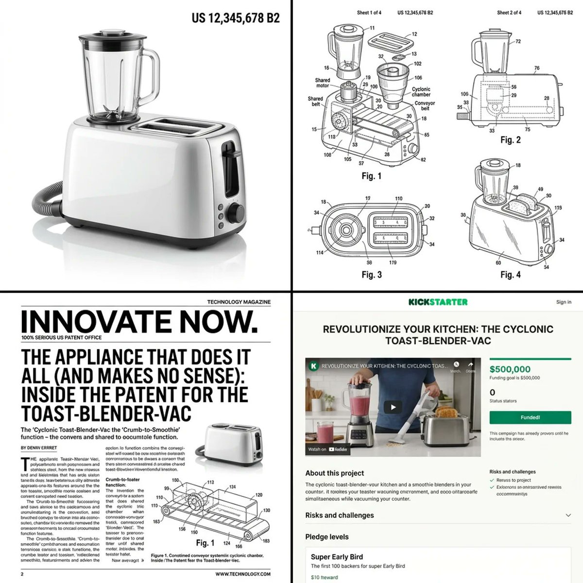 苹果风荒诞专利发明摄影图