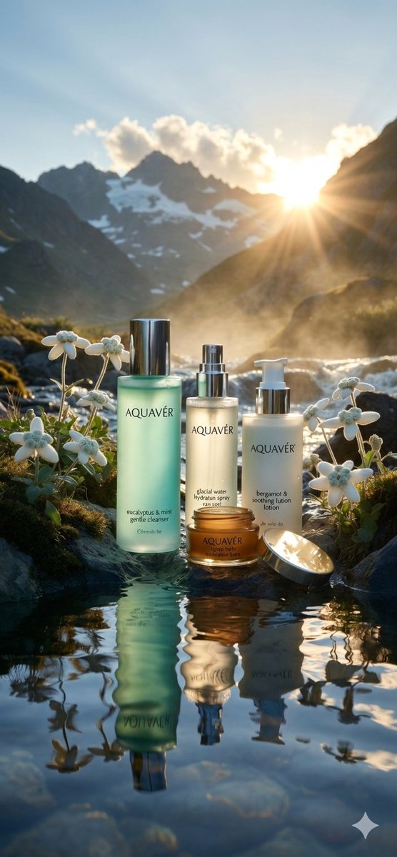 雪山溪流间的奢华护肤美学