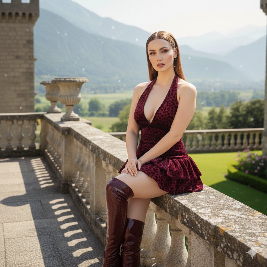 安娜的红丝绒复古别墅大片