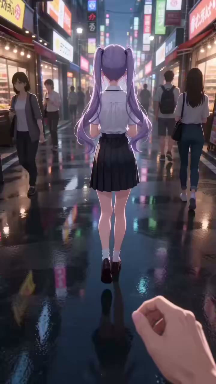 街头偶遇动漫女孩