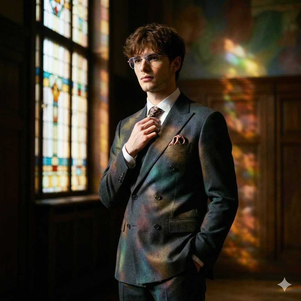 装饰艺术光影下的复古绅士