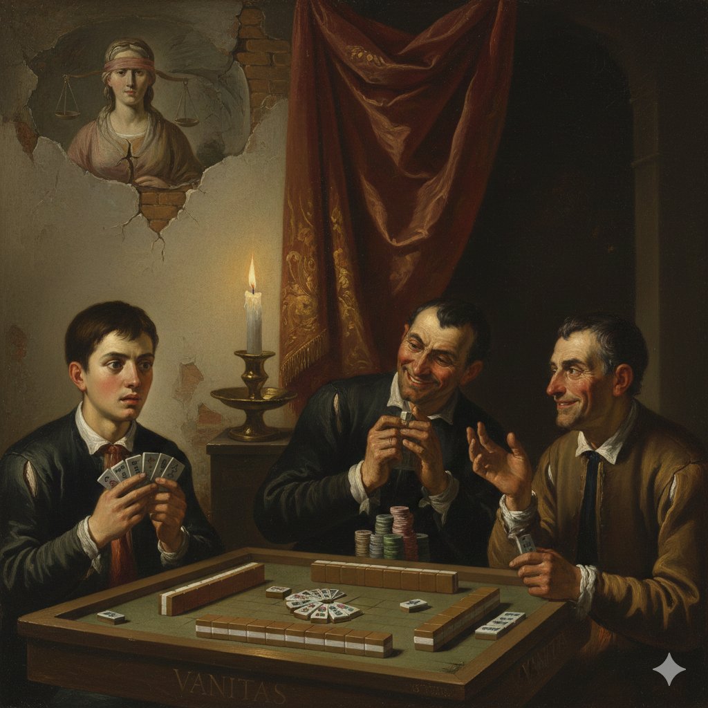 巴洛克光影下的麻将出千瞬间