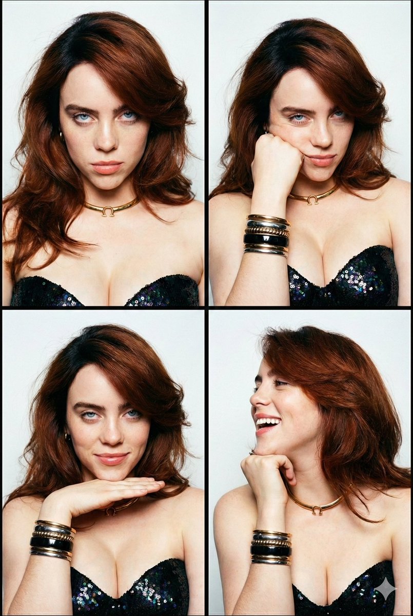 碧梨暗黑千禧风四宫格大片