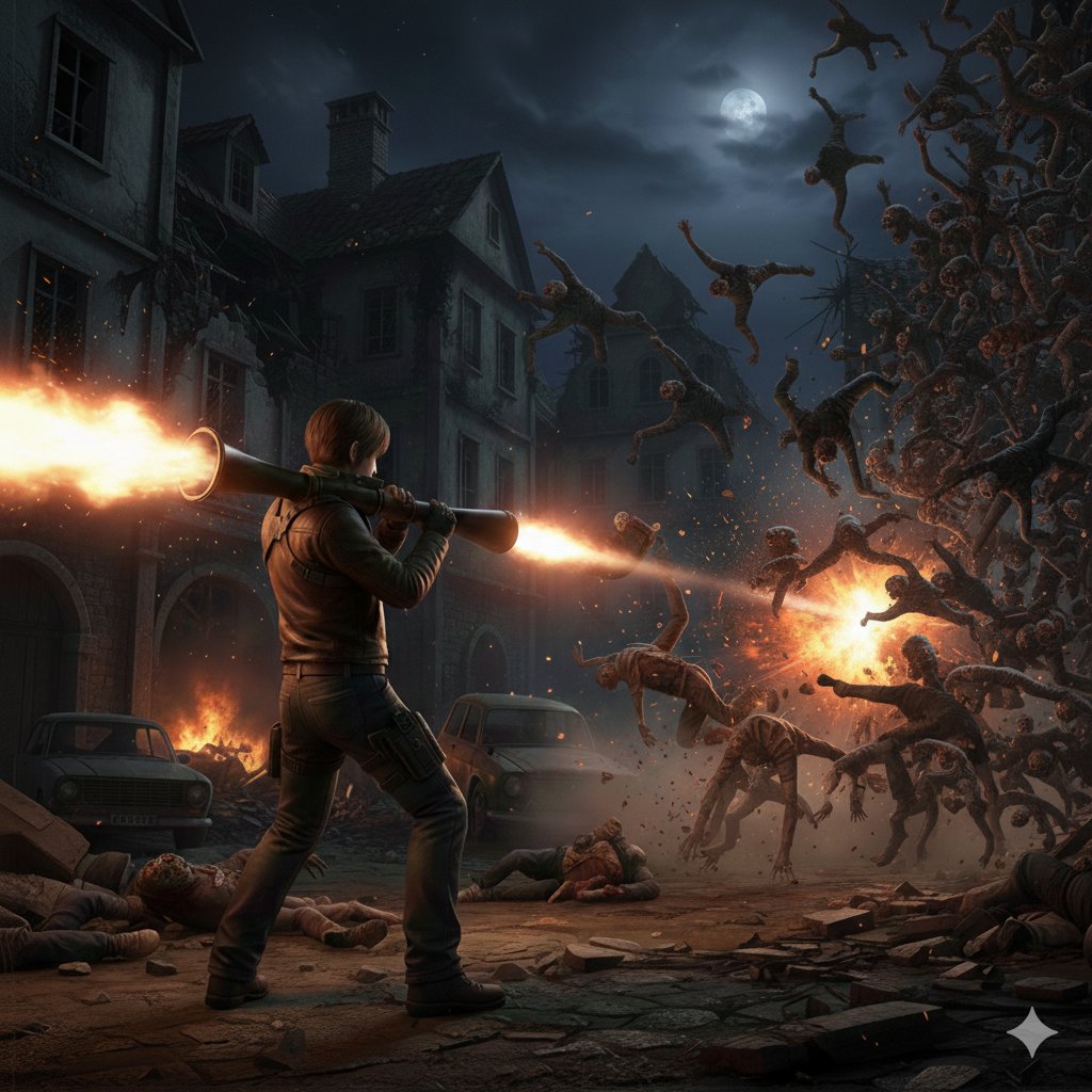 生化危机：火箭筒轰碎杂兵潮