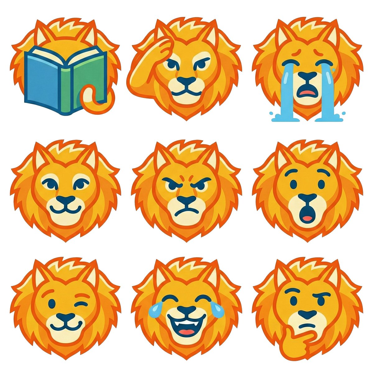 Logo 变身表情符号网格