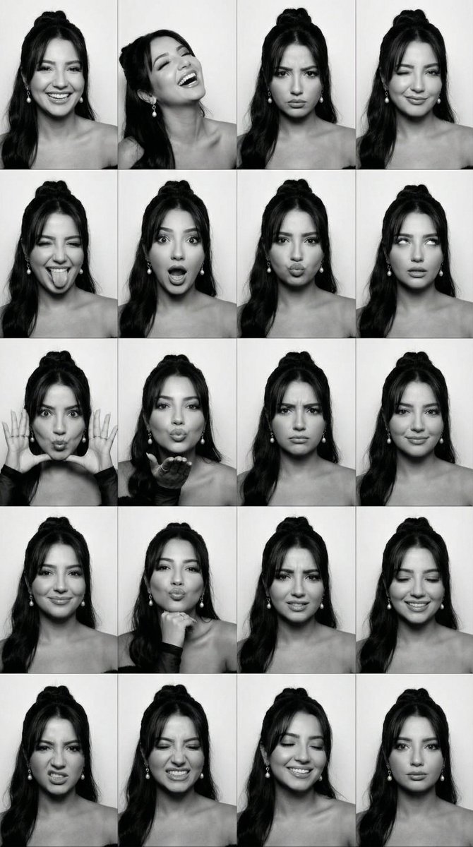 黑白胶片里的十六种表情