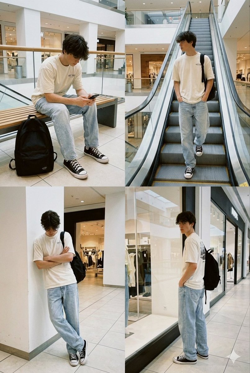 偶然的自动扶梯瞬间