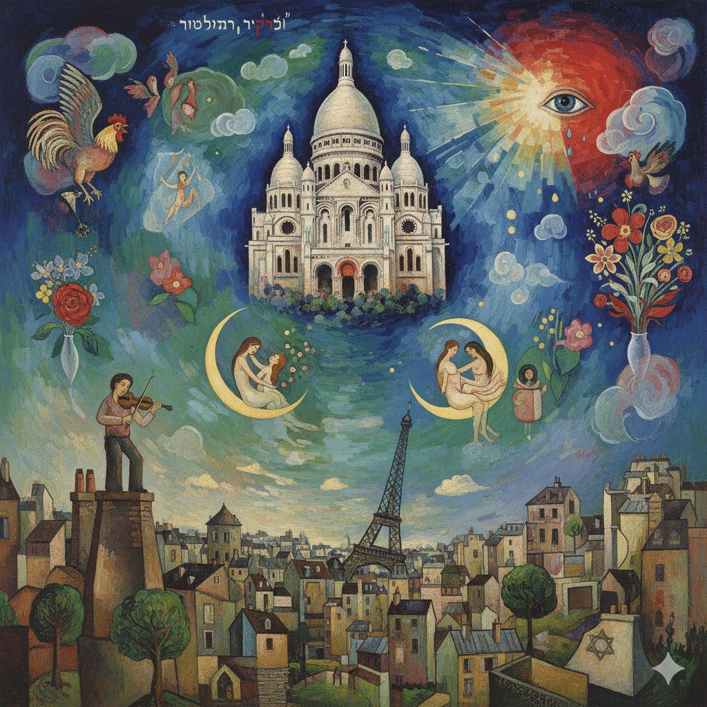 夏加尔笔下的圣心大教堂