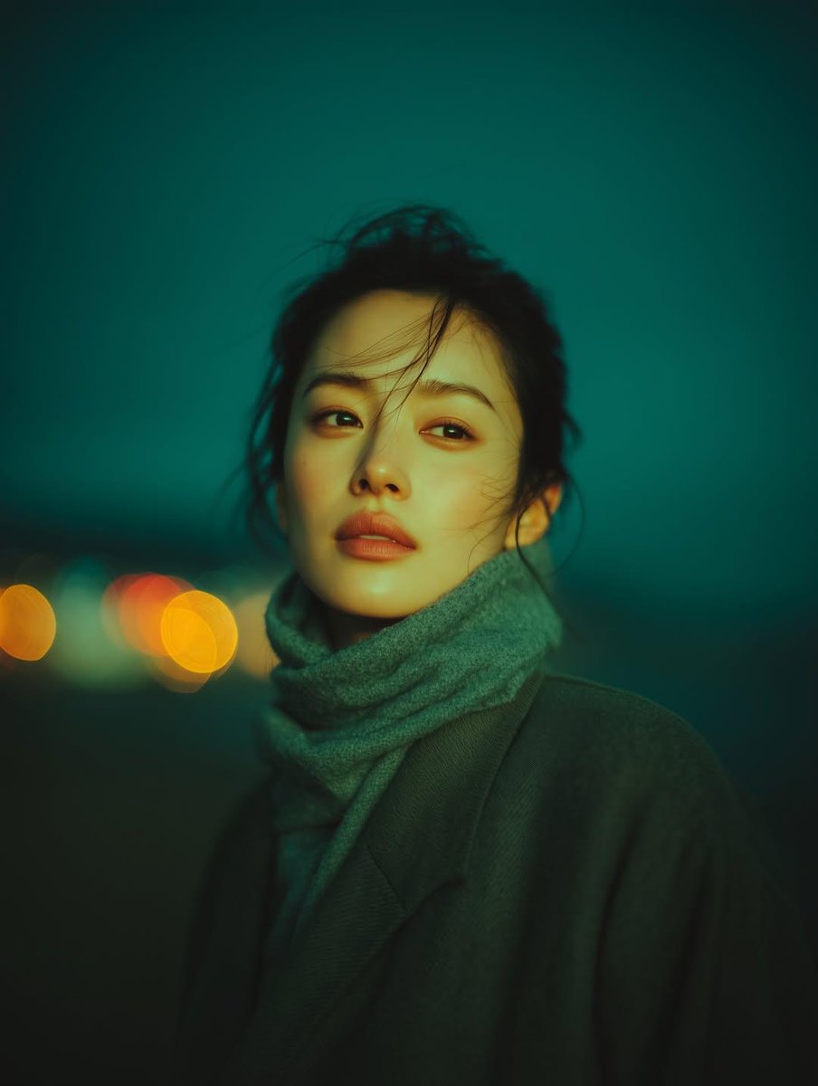夜色中的电影感肖像