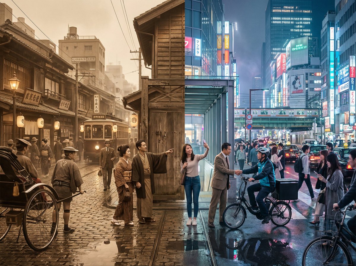 东京的双重曝光：1920年代与当代的时空交织