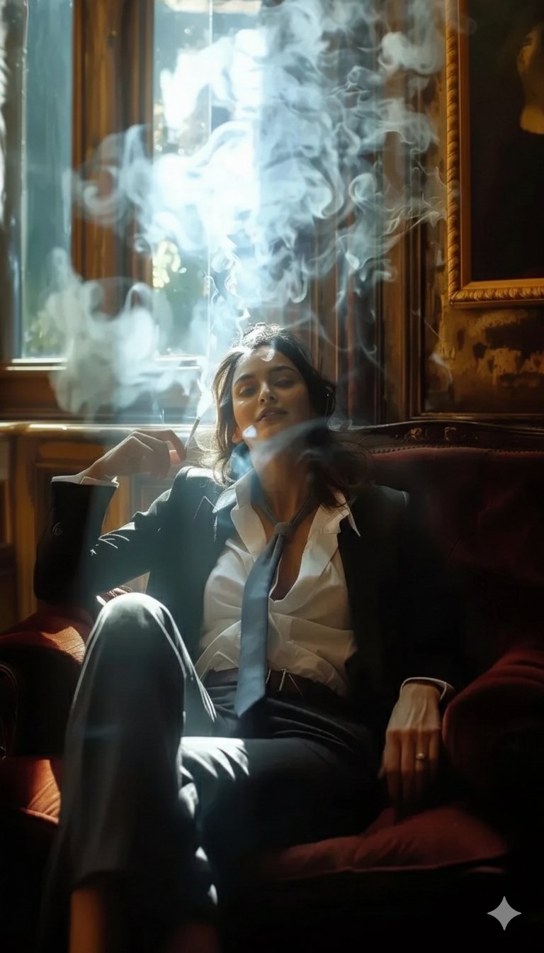 光影烟韵复古女郎