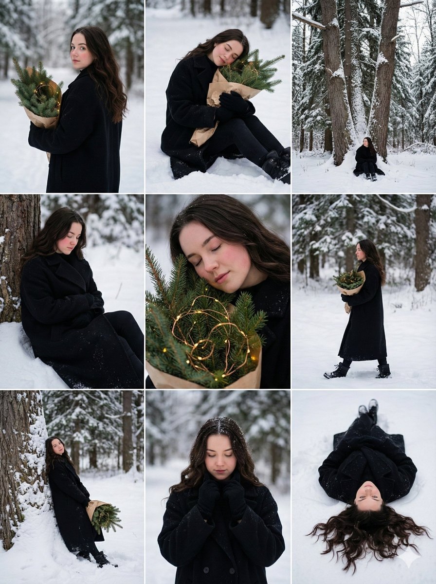 雪中森林故事板