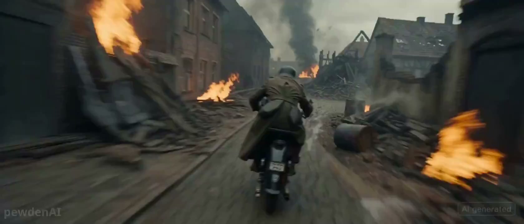 电影级二战摩托逃亡