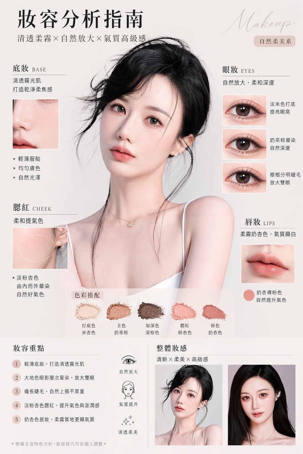 个人色彩分析对比图卡