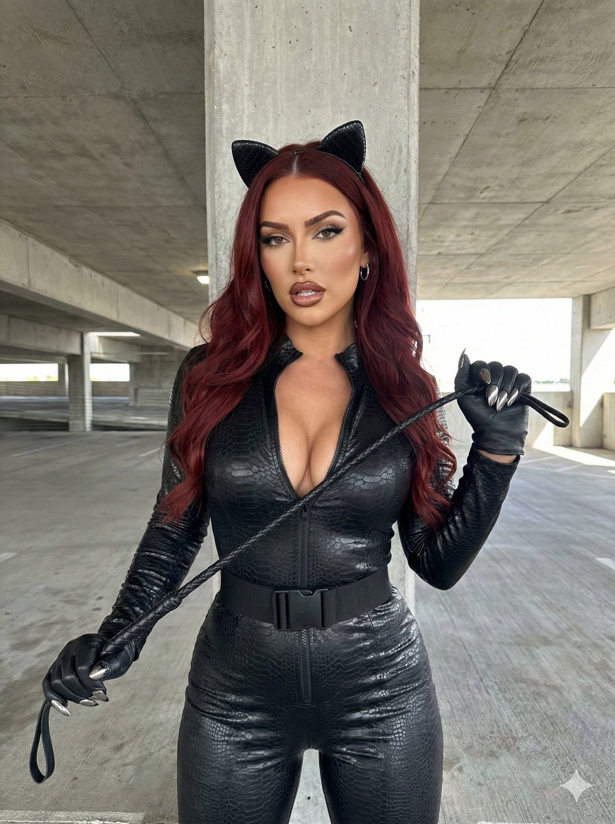 猫女Cosplay：停车场工业风摄影