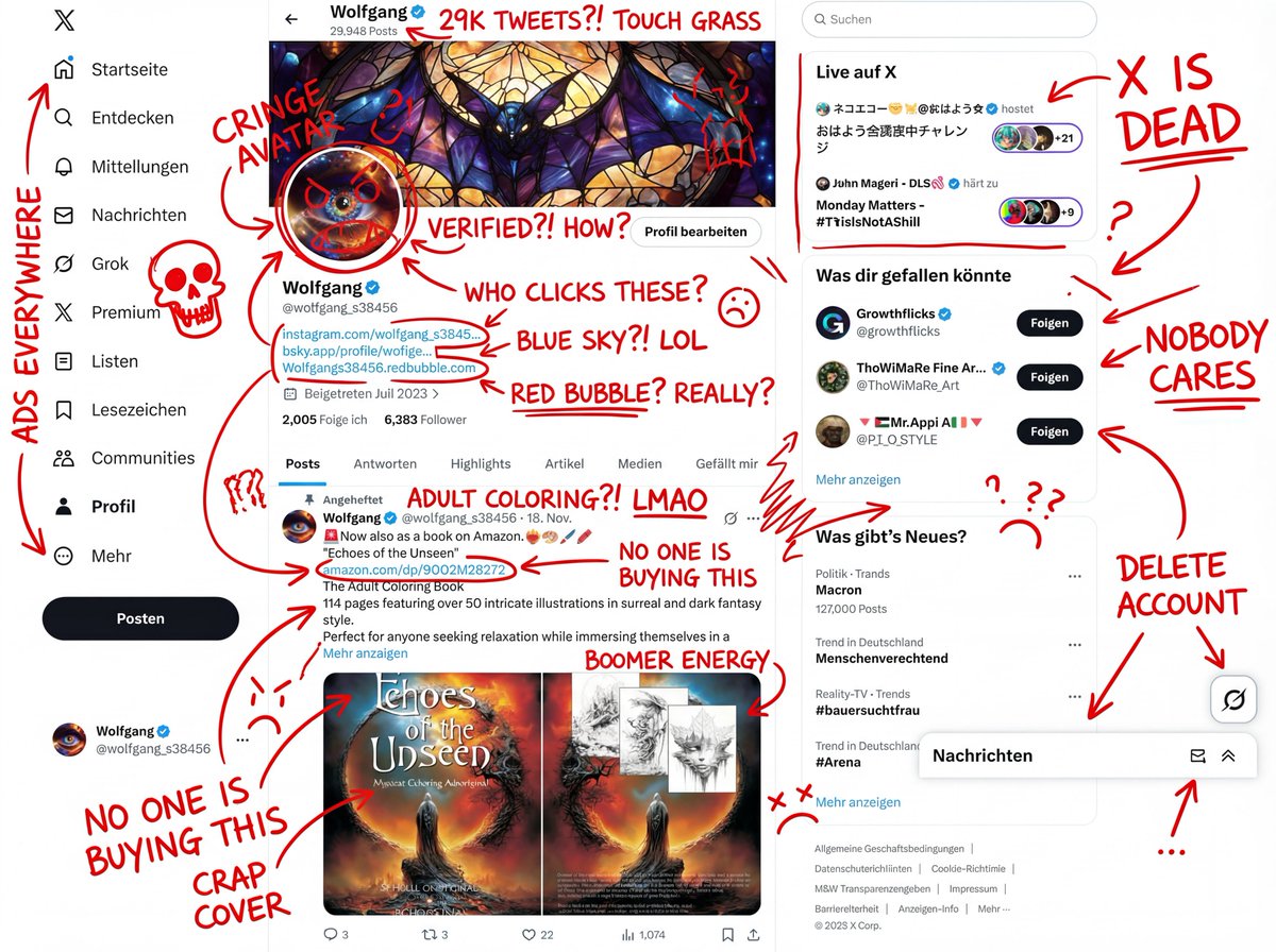 疯狂红墨水吐槽涂鸦与潦草批注