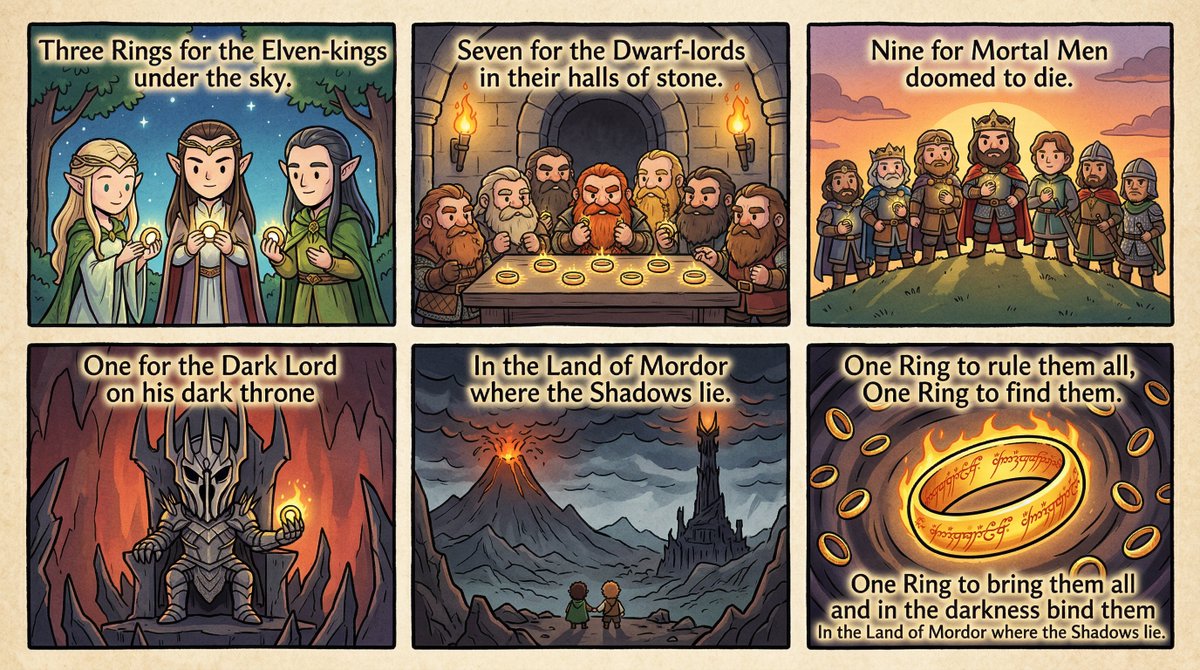 萌化魔戒诗篇的赛璐璐漫画