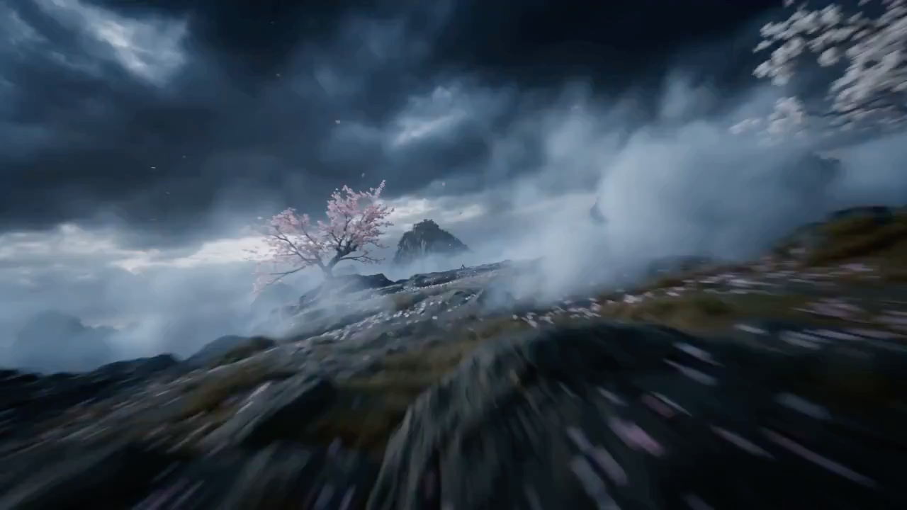 云巅青袍剑气撕裂桃花仙境