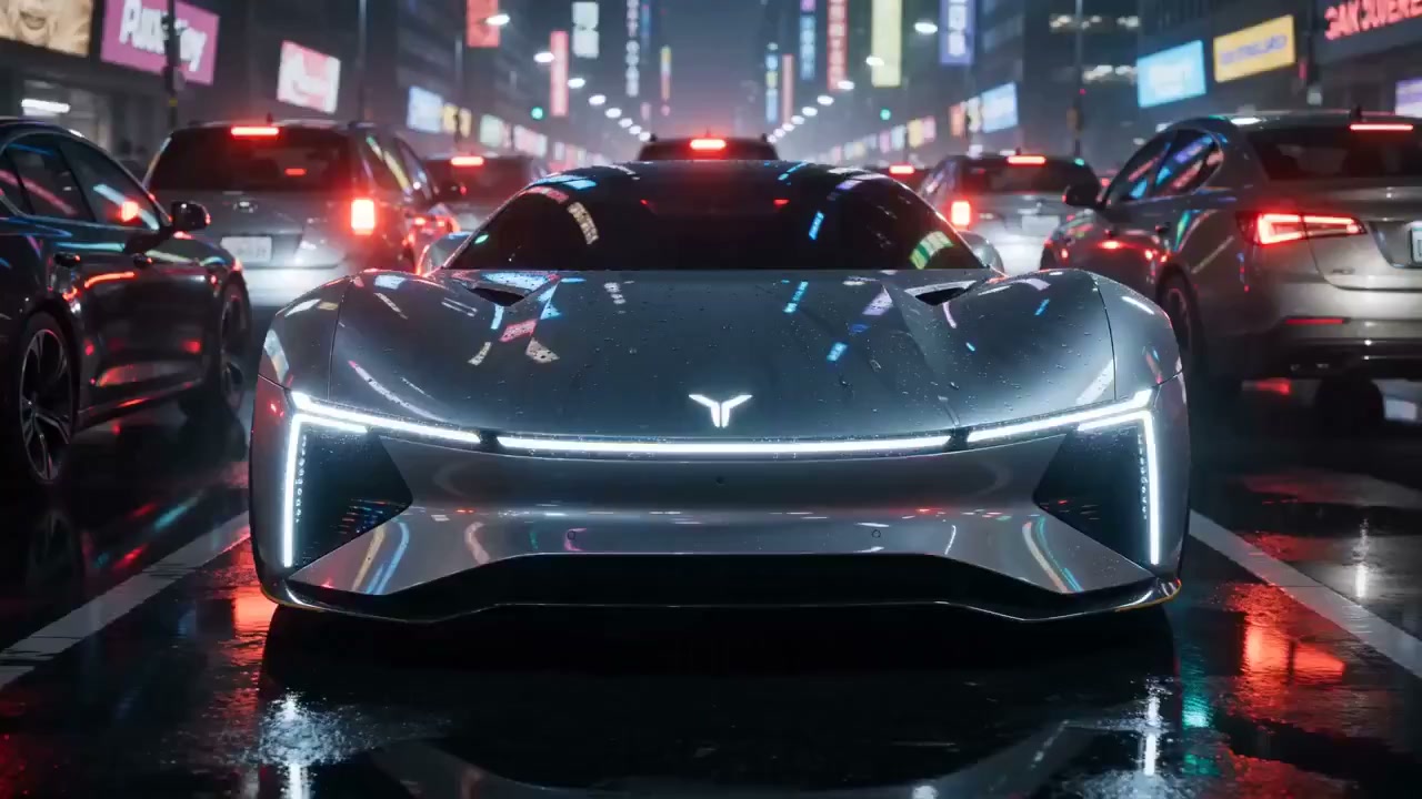 赛博雨夜下的银翼飞车