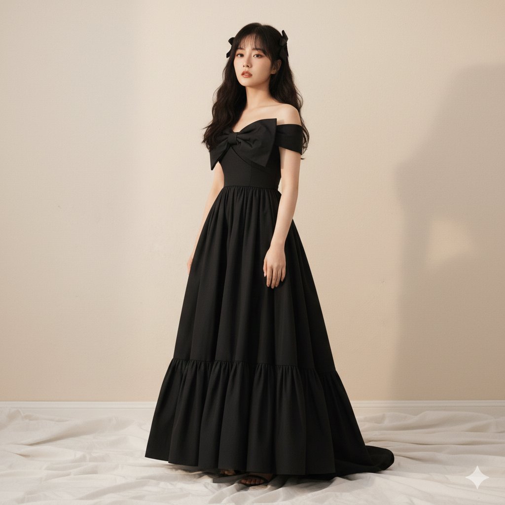 暗黑浪漫高定黑裙大片