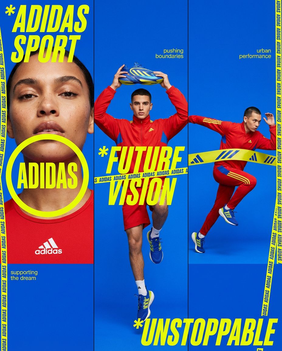 动感三联画品牌视觉策略大片