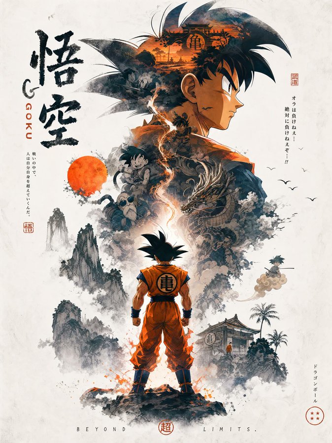 鸣人的东方拼贴海报