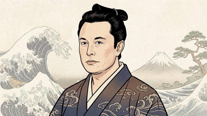 江户风浮世绘人物肖像