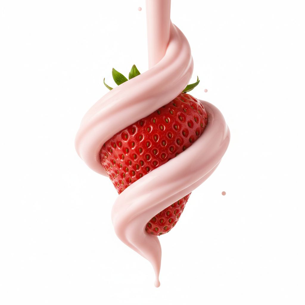 高速定格：蓝莓与酸奶的优雅缠绕