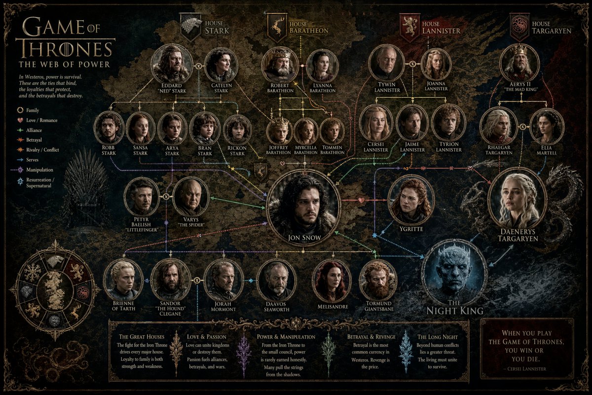 史诗级暗黑角色关系海报