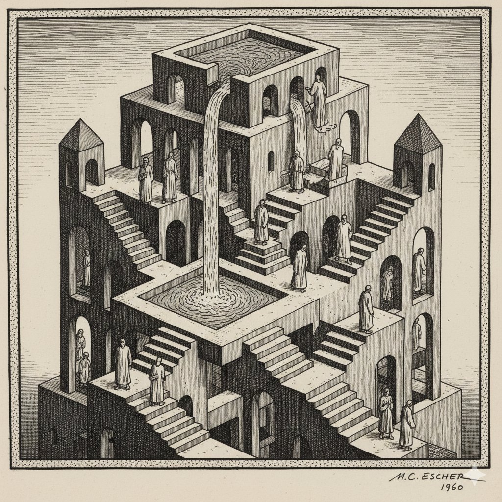 埃舍尔风格视错觉奇画