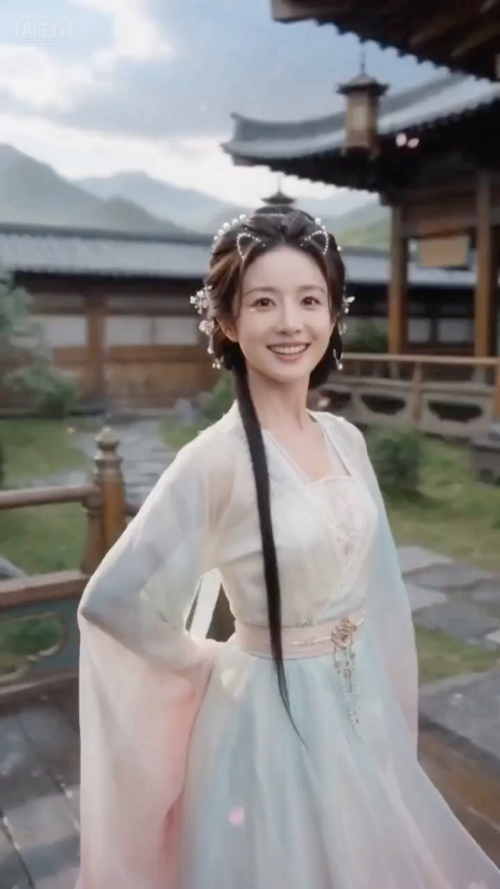 桃花回廊里小师妹的轻舞引路
