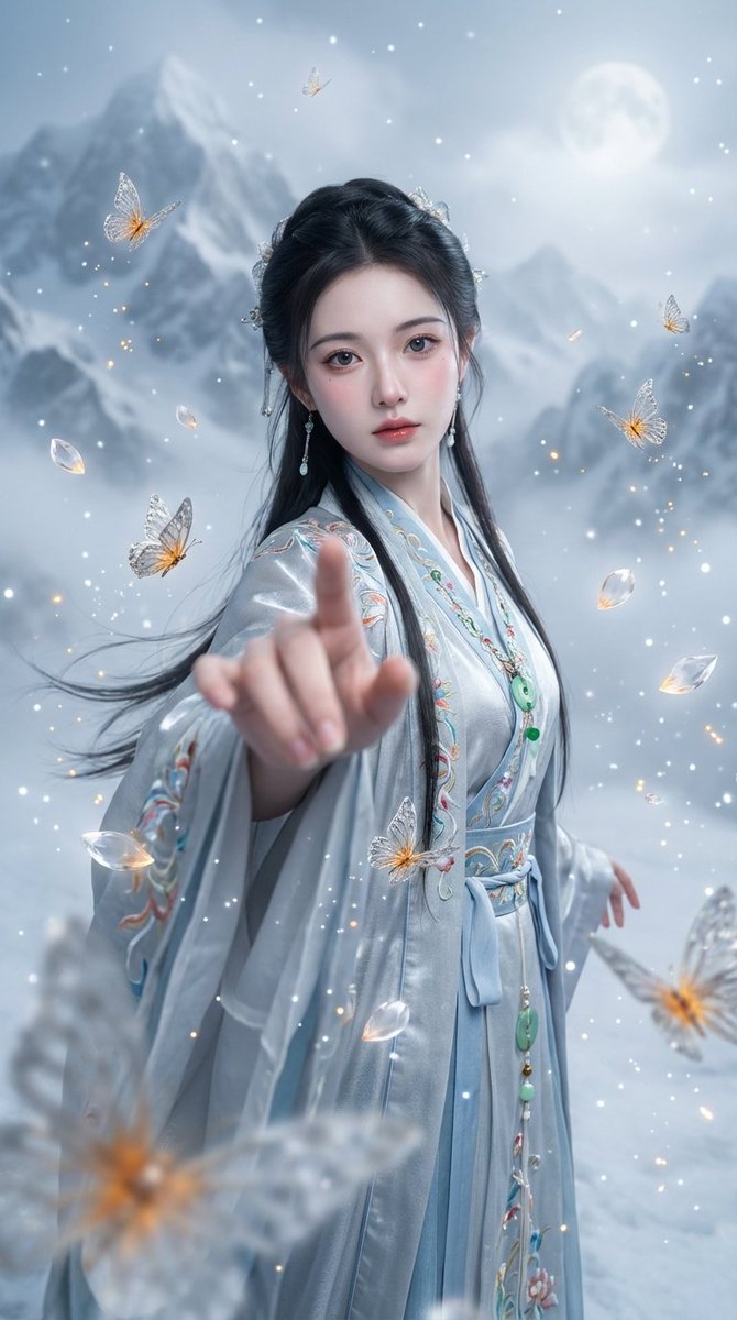 仙侠绝美女神超写实肖像