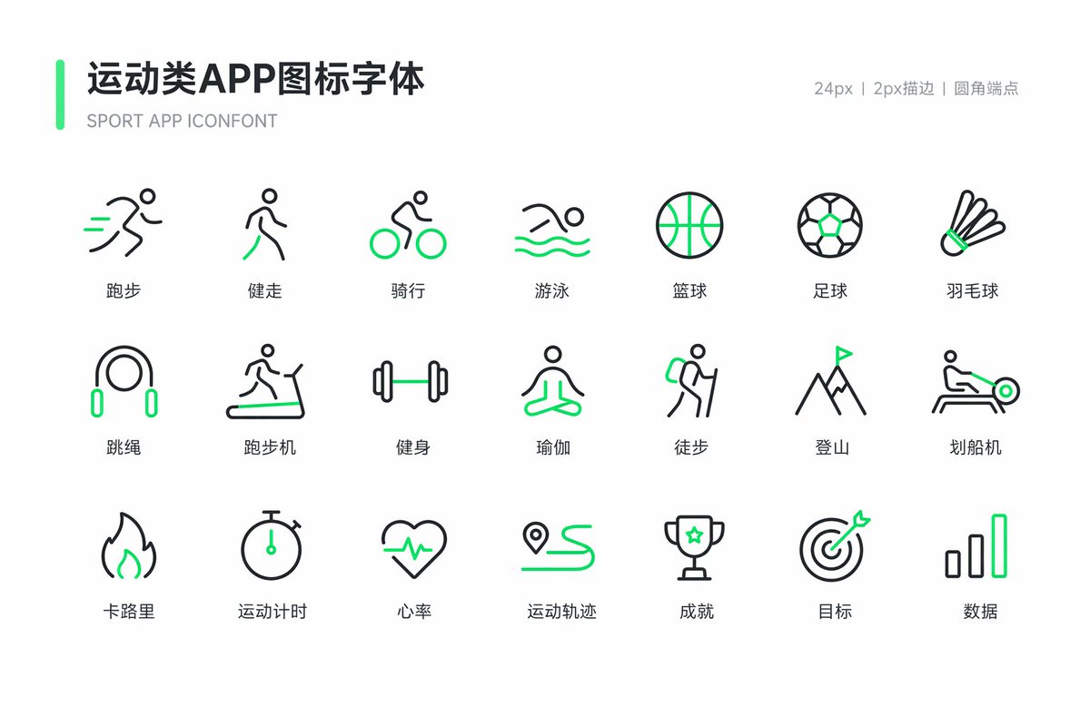 运动App图标集