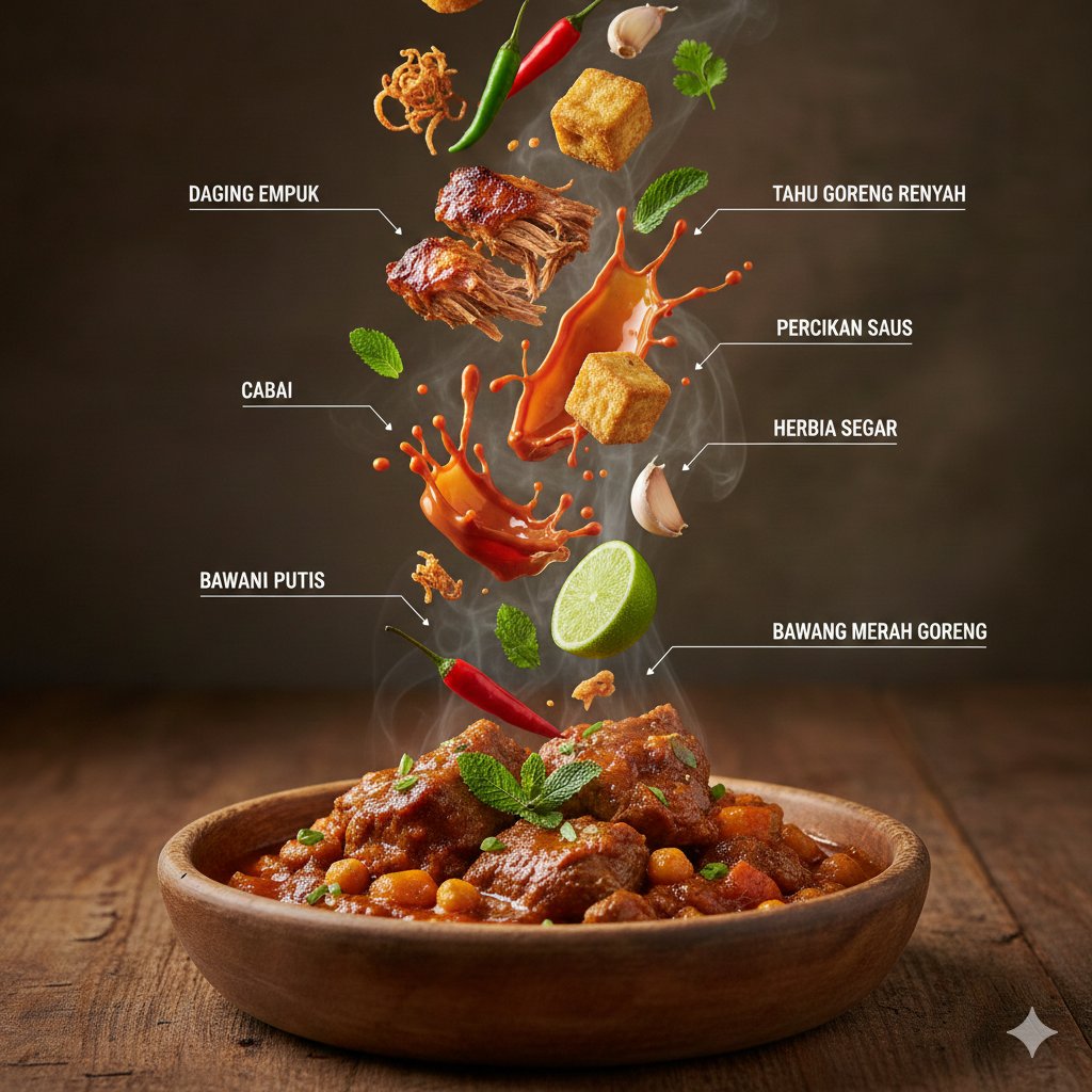 反重力悬浮阿拉伯美食解构图