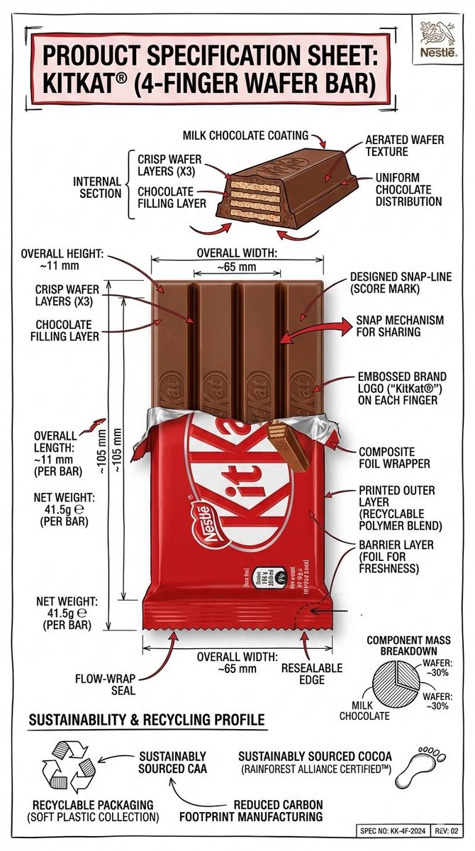 食品工程蓝图风格产品拆解图
