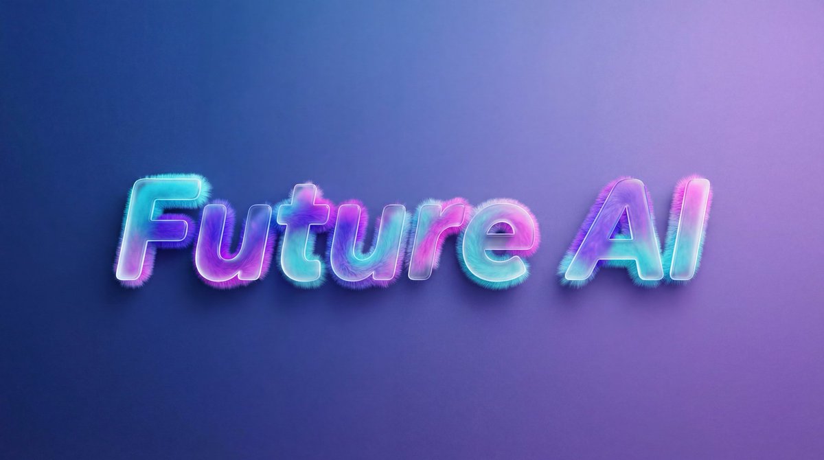 未来科技毛绒玻璃文字艺术