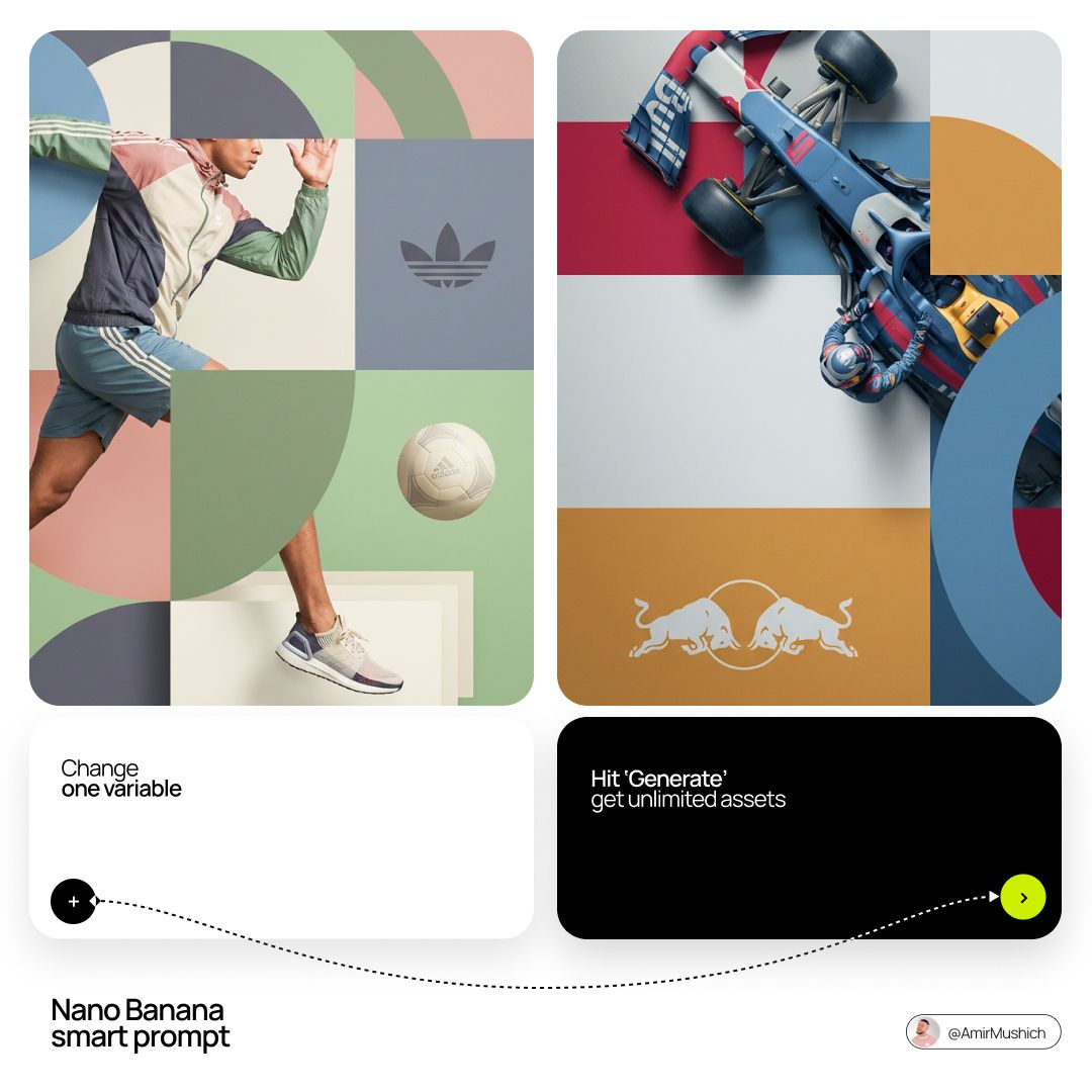 几何蒙太奇风格时尚杂志商业大片