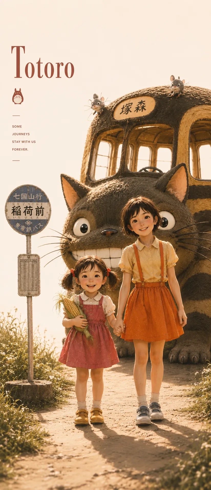 黄金夏野中的皋月电影感海报