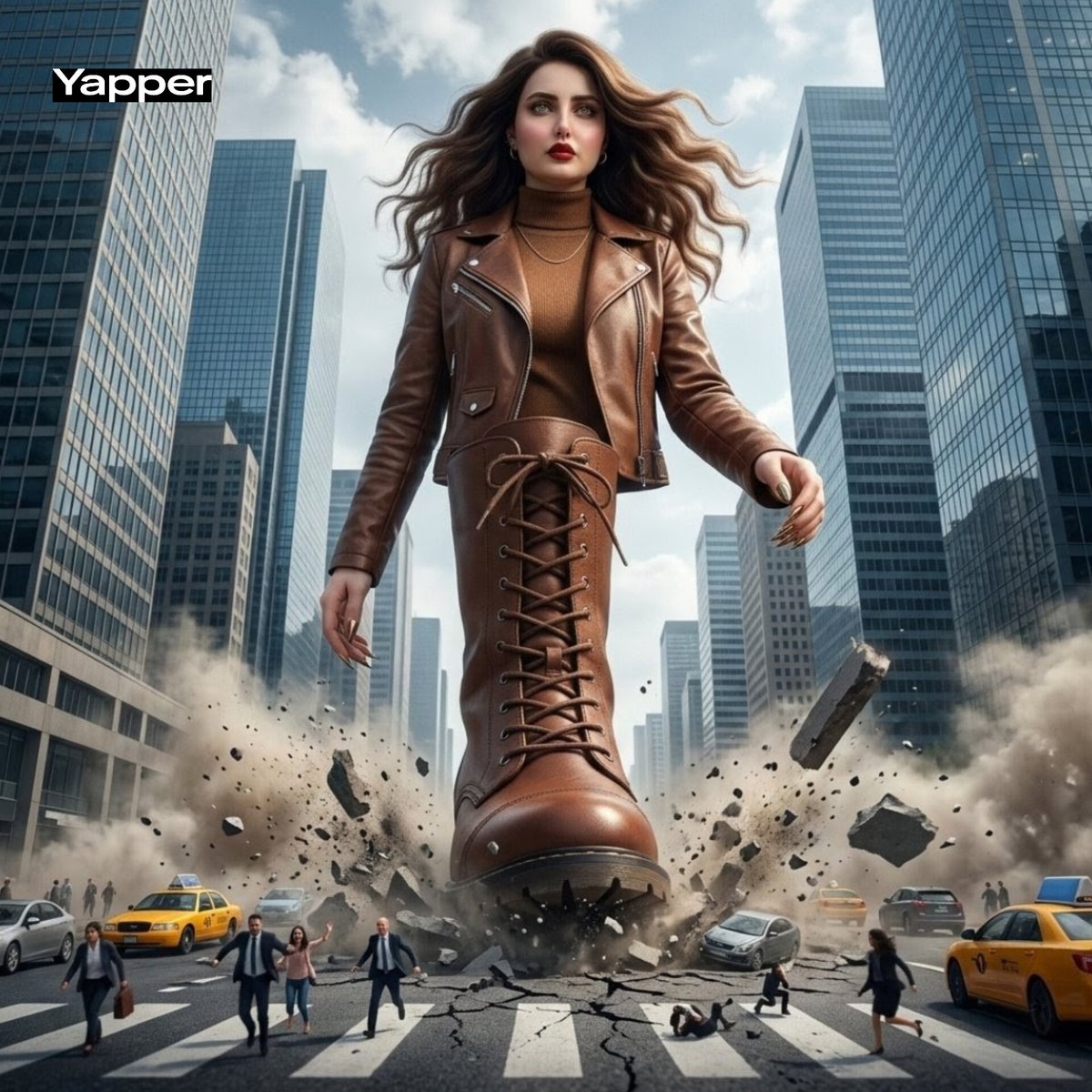 踩碎街道的史诗级巨女