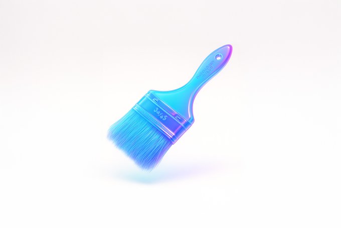 漂浮玻璃霓虹3D重纹理