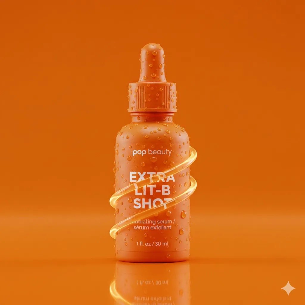 橙光水珠精华瓶产品大片