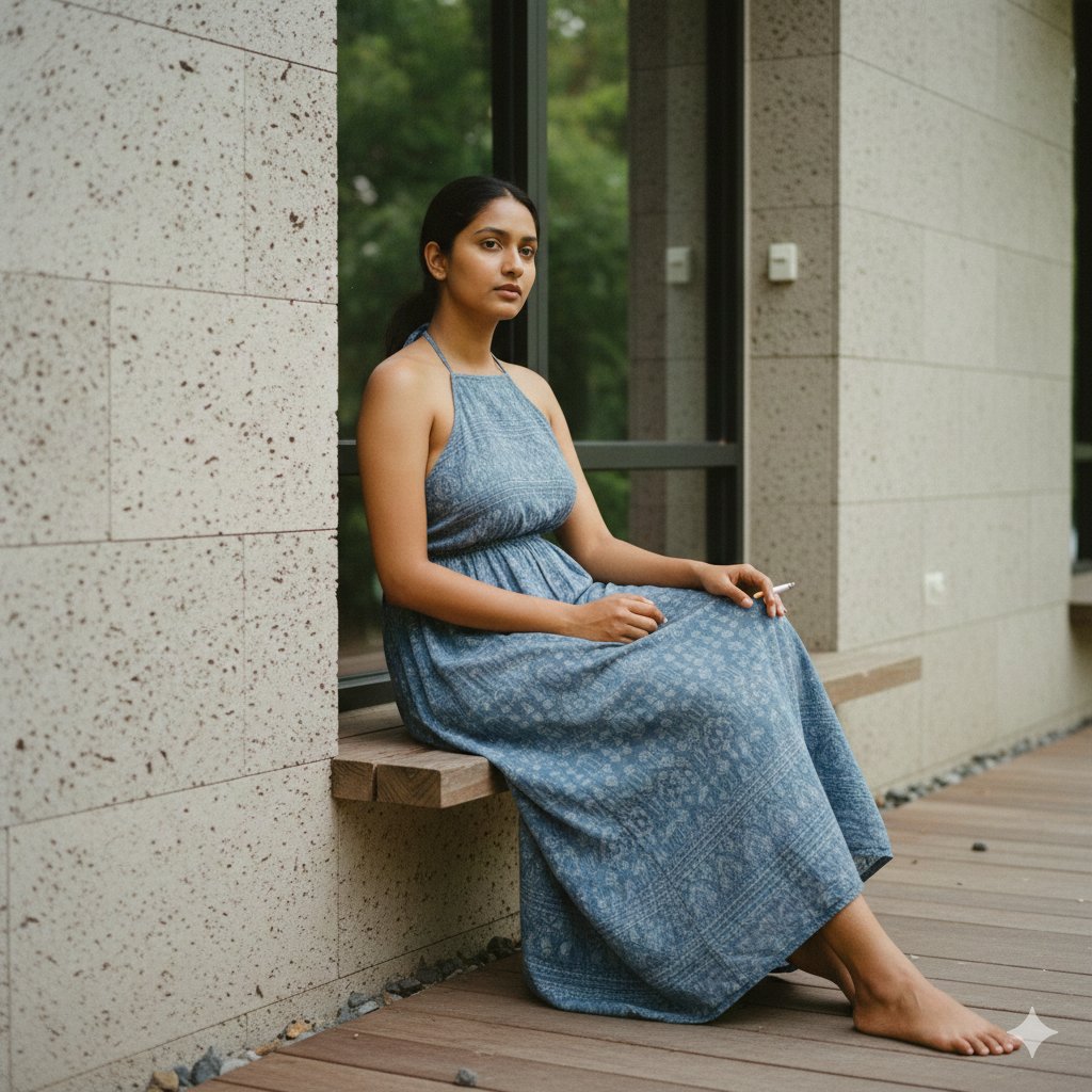 灰石走廊里指尖升腾的袅袅烟雾