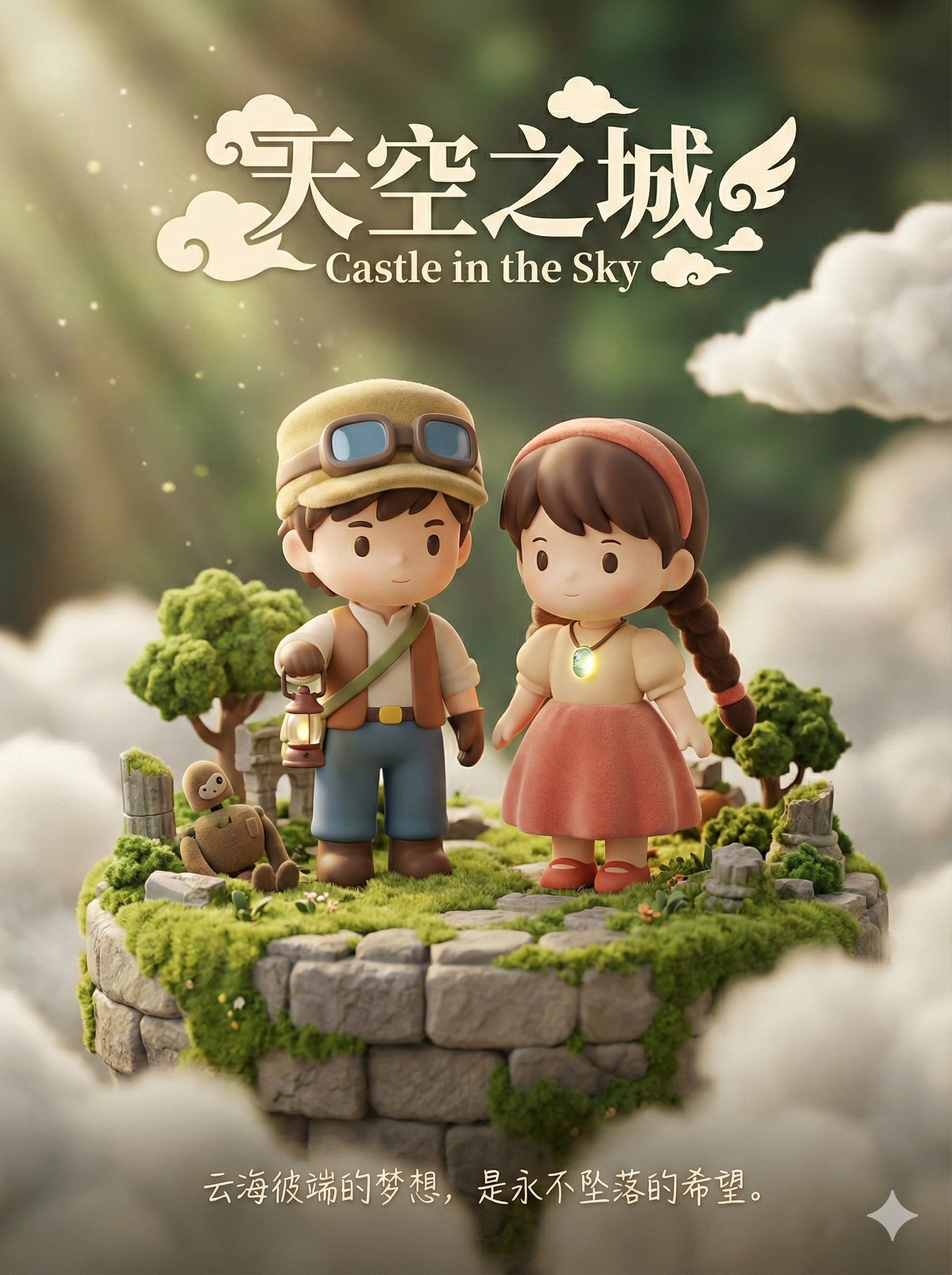 3D治愈系玩具电影海报