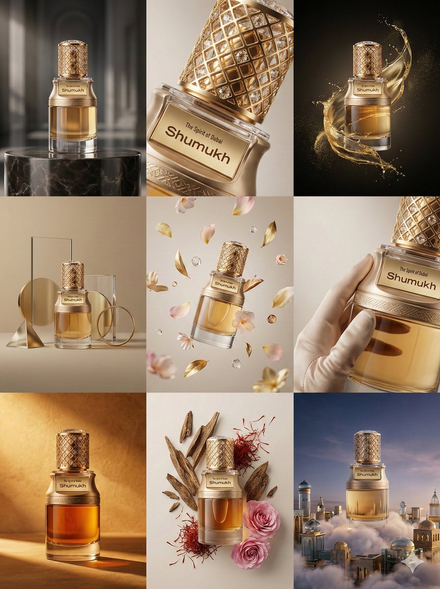 产品3x3网格高端广告