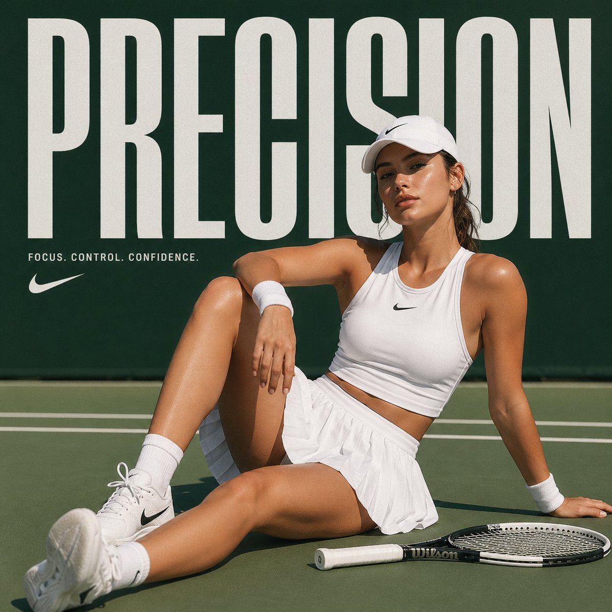 高级时尚网球女运动员大片