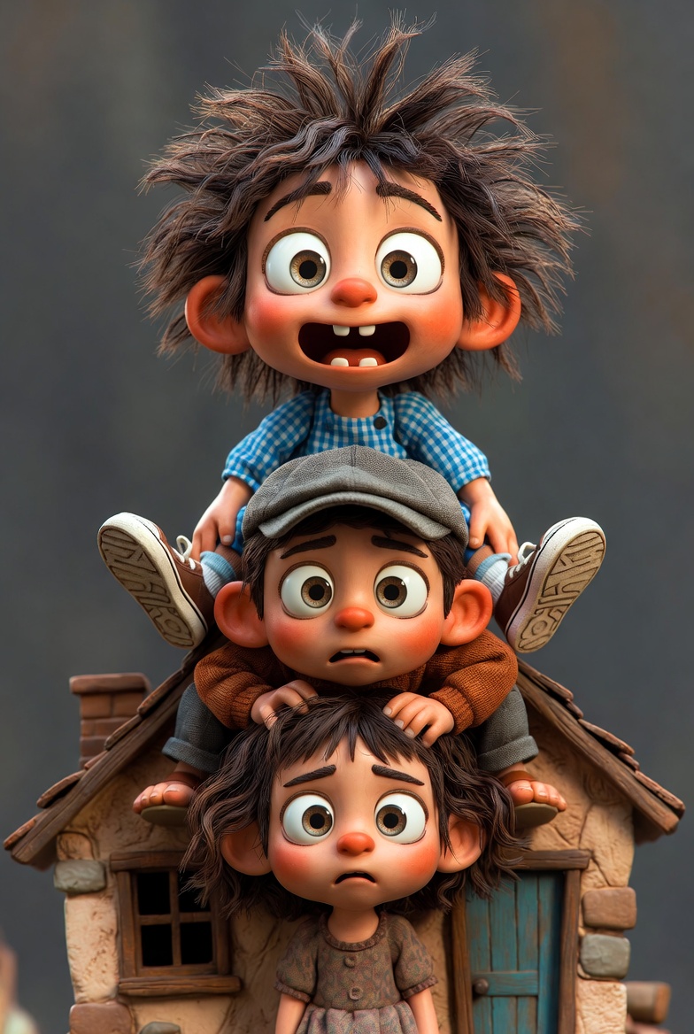 超写实奇幻粘土儿童叠叠乐