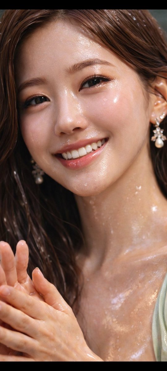 水光玫瑰：超现实湿发少女